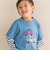 車プリント天竺半袖Tシャツ＋ボーダー柄長袖Tシャツセット(80~130cm)