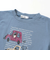 車プリント天竺半袖Tシャツ＋ボーダー柄長袖Tシャツセット(80~130cm)