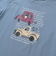 車プリント天竺半袖Tシャツ＋ボーダー柄長袖Tシャツセット(80~130cm)