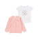 ティータイムプリント天竺半袖Tシャツ＋リボン付きスムース長袖カーディガンセット(80~130cm)