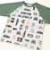 車総柄配色天竺ラグラン長袖Tシャツ(80~130cm)