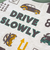 車総柄配色天竺ラグラン長袖Tシャツ(80~130cm)