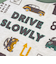車総柄配色天竺ラグラン長袖Tシャツ(80~130cm)