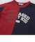 バイカラー切り替えロゴプリントビッグ半袖Tシャツ(100~160cm)