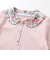 【日本製】【お揃い】リバティビエラ(DaisyMorisia)×花ボタン長袖Tシャツ(100～140cm)