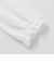 コンパクトコットン襟レース長袖Tシャツ(90～140cm)