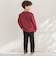 【店舗限定】ショルダーロゴ刺しゅうポンチ長袖トレーナー(95~150cm)