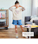 【お揃い】花柄バルーン5分袖スムースTシャツ(80~130cm)
