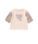 【お揃い】花柄バルーン5分袖スムースTシャツ(80~130cm)