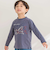 【店舗限定】飛行機発泡プリント天竺長袖Tシャツ(95~150cm)