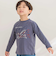 【店舗限定】飛行機発泡プリント天竺長袖Tシャツ(95~150cm)
