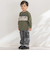 【店舗限定】フロッキープリント切り替え天竺長袖Tシャツ(95~150cm)