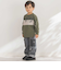 【店舗限定】フロッキープリント切り替え天竺長袖Tシャツ(95~150cm)