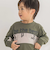 【店舗限定】フロッキープリント切り替え天竺長袖Tシャツ(95~150cm)