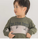 【店舗限定】フロッキープリント切り替え天竺長袖Tシャツ(95~150cm)