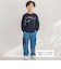 【店舗限定】インレイエンボスプリント長袖Tシャツ(95~150cm)