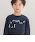 【店舗限定】インレイエンボスプリント長袖Tシャツ(95~150cm)