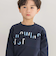 【店舗限定】インレイエンボスプリント長袖Tシャツ(95~150cm)
