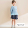 ウサギプリント裾フリル天竺長袖Tシャツ(80~130cm)