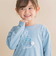 ウサギプリント裾フリル天竺長袖Tシャツ(80~130cm)