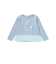 ウサギプリント裾フリル天竺長袖Tシャツ(80~130cm)