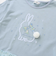 ウサギプリント裾フリル天竺長袖Tシャツ(80~130cm)