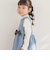 【店舗限定】チェック柄リボンジャンパースカート(95~150cm)