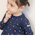 【スララク/防汚加工/オーガニックコットン】ときめき女の子長袖Tシャツ(80~130cm)