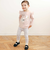 【スララク/防汚加工/オーガニックコットン】ときめき女の子長袖Tシャツ(80~130cm)