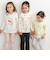 【スララク/防汚加工/オーガニックコットン】ときめき女の子長袖Tシャツ(80~130cm)