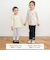 【スララク/防汚加工/オーガニックコットン】ときめき女の子長袖Tシャツ(80~130cm)