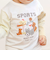 【スララク/防汚加工/オーガニックコットン】わくわく男の子長袖Tシャツ(80~130cm)