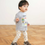 【スララク/防汚加工/オーガニックコットン】わくわく男の子長袖Tシャツ(80~130cm)
