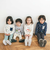 【スララク/防汚加工/オーガニックコットン】わくわく男の子長袖Tシャツ(80~130cm)