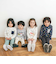 【スララク/防汚加工/オーガニックコットン】わくわく男の子長袖Tシャツ(80~130cm)