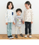 【スララク/防汚加工/オーガニックコットン】わくわく男の子長袖Tシャツ(80~130cm)