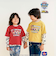 【パウ・パトロール×SLAPSLIP】ビッグトラックプリント半袖Tシャツ+総柄プリント長袖Tシャツ2点セット(90~130cm)