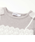 花柄刺しゅうオーガンジービスチェドッキングTシャツ(80~130cm)