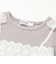 花柄刺しゅうオーガンジービスチェドッキングTシャツ(80~130cm)