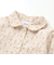 【お揃い】チェック花柄コーデュロイワンピース+ニットベスト2点セット(80~130cm)
