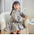 【お揃い】チェック花柄コーデュロイワンピース+ニットベスト2点セット(80~130cm)