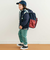 消防車恐竜折り返し柄プリントデニム風パンツ(80~130cm)