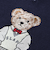 クマ刺しゅうラインリブニットベスト(80~130cm)
