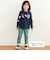 はたらくくるま恐竜ロケットプリントポケット付き長袖Tシャツ(80~130cm)