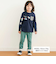 はたらくくるま恐竜ロケットプリントポケット付き長袖Tシャツ(80~130cm)