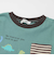 はたらくくるま恐竜ロケットプリントポケット付き長袖Tシャツ(80~130cm)