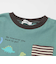 はたらくくるま恐竜ロケットプリントポケット付き長袖Tシャツ(80~130cm)
