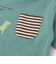 はたらくくるま恐竜ロケットプリントポケット付き長袖Tシャツ(80~130cm)