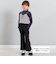 リボンスリットダブルクロスロングパンツ(90~160cm)