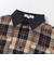 配色胸ポケットカルゼチェックシャツ(100~160cm)